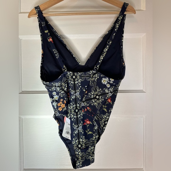 Agua Bendita X Target Dainty Floral Tile Print Cheeky One Piece Swimsuit - Picture 7 of 16